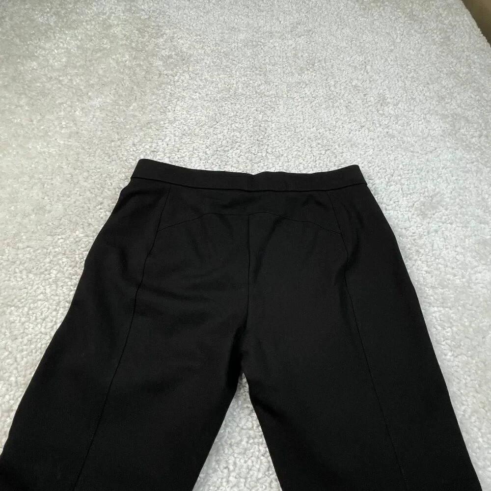 Tory Burch Stacey Ponte Crop Pants Black Womens Large